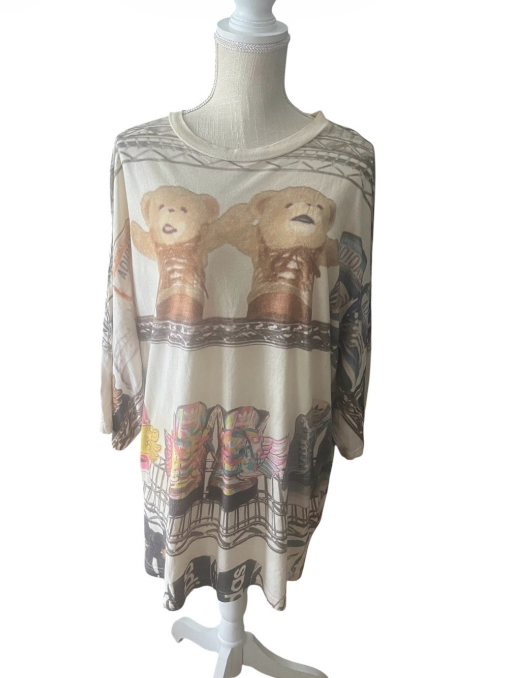 JEREMY SCOTT x ADIDAS OVERSIZED T-SHIRT ONE SIZE FITS ALL